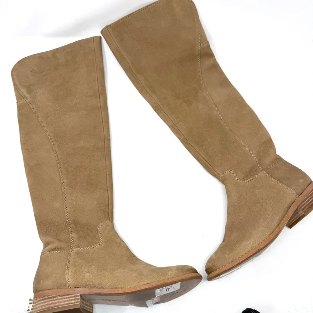 Lucky Brand Havaso Tan Over the Knee Leather Boots